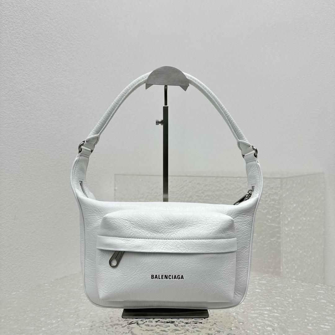 Balenciaga Raver Medium Bag With Handle In White - EUR FASHION