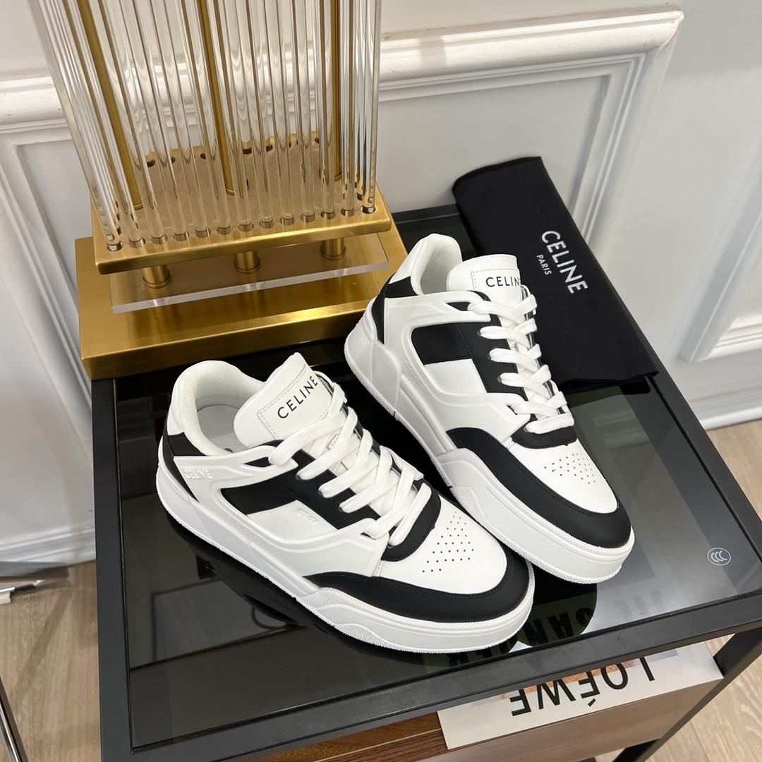 Celine CT-07 Celine Trainer Low Lace-up Sneaker In Calfskin - EUR FASHION