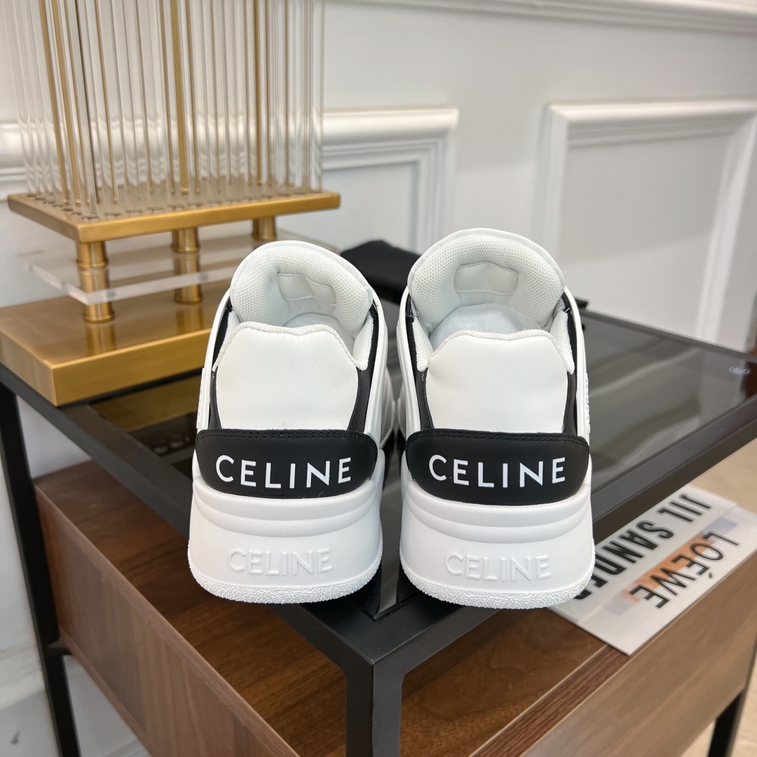 Celine CT-07 Celine Trainer Low Lace-up Sneaker In Calfskin - EUR FASHION