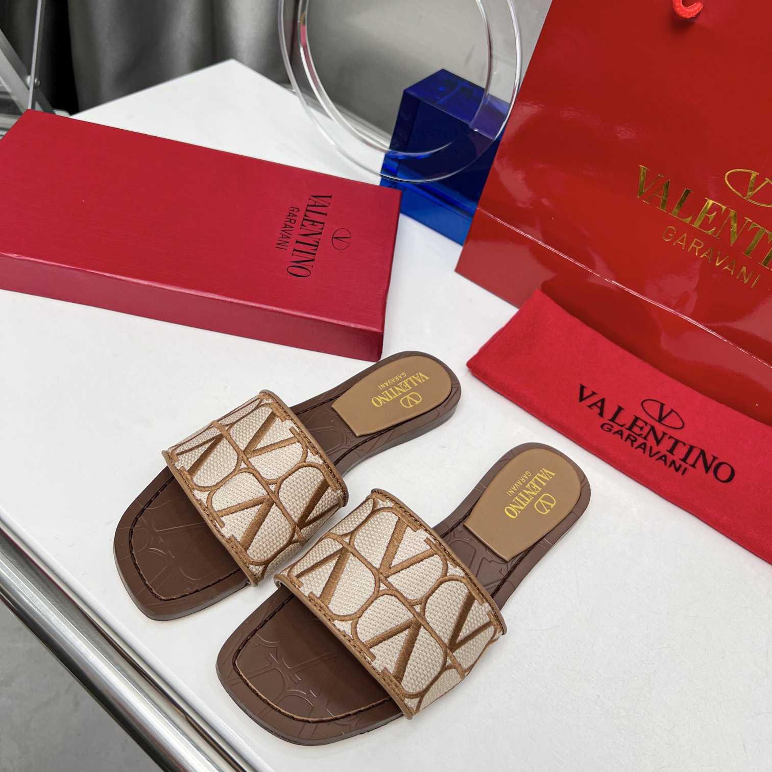 Valenti Toile Iconographe Slide Sandal  - EUR FASHION