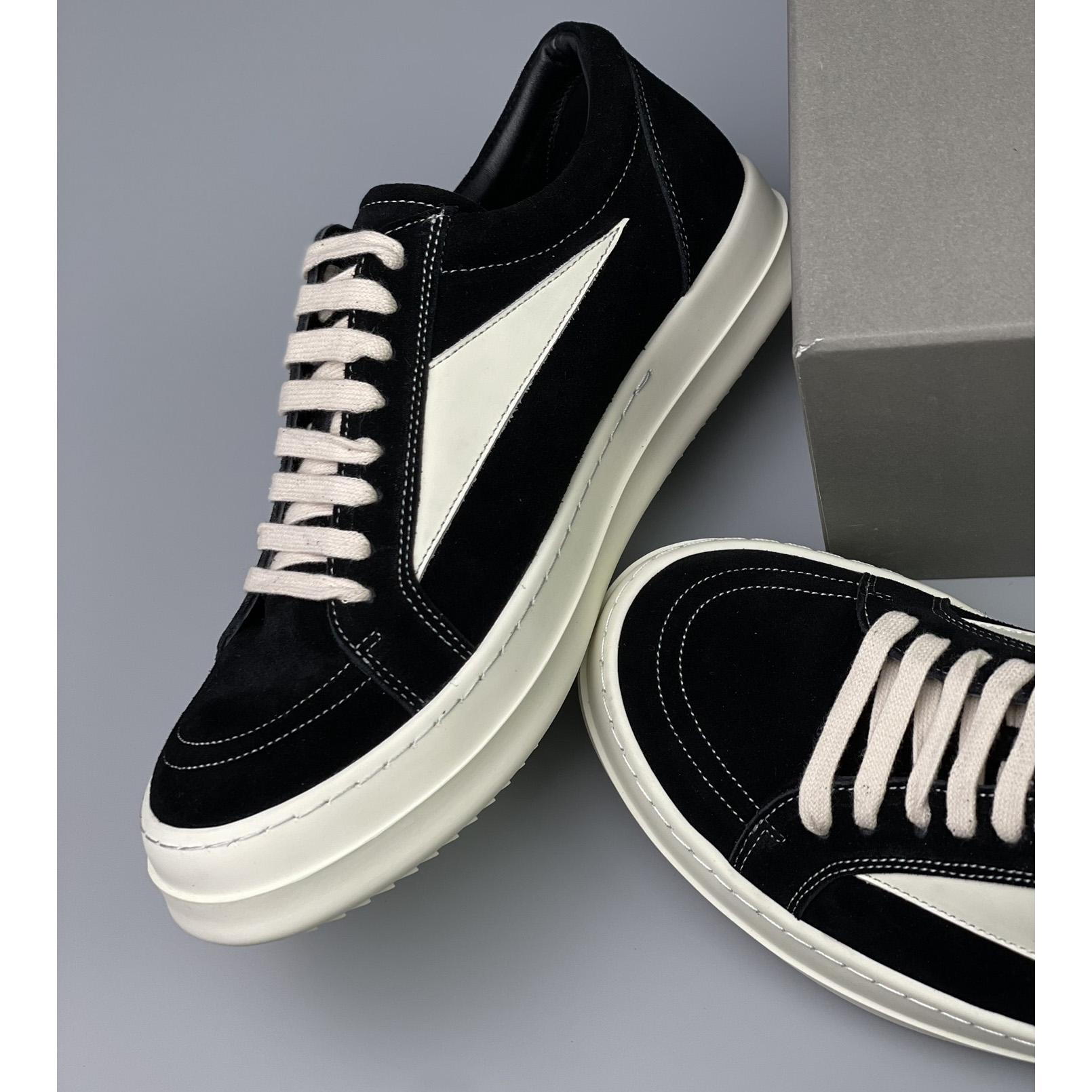 Rick Owens Vintage Suede Low-Top Sneakers - EUR FASHION