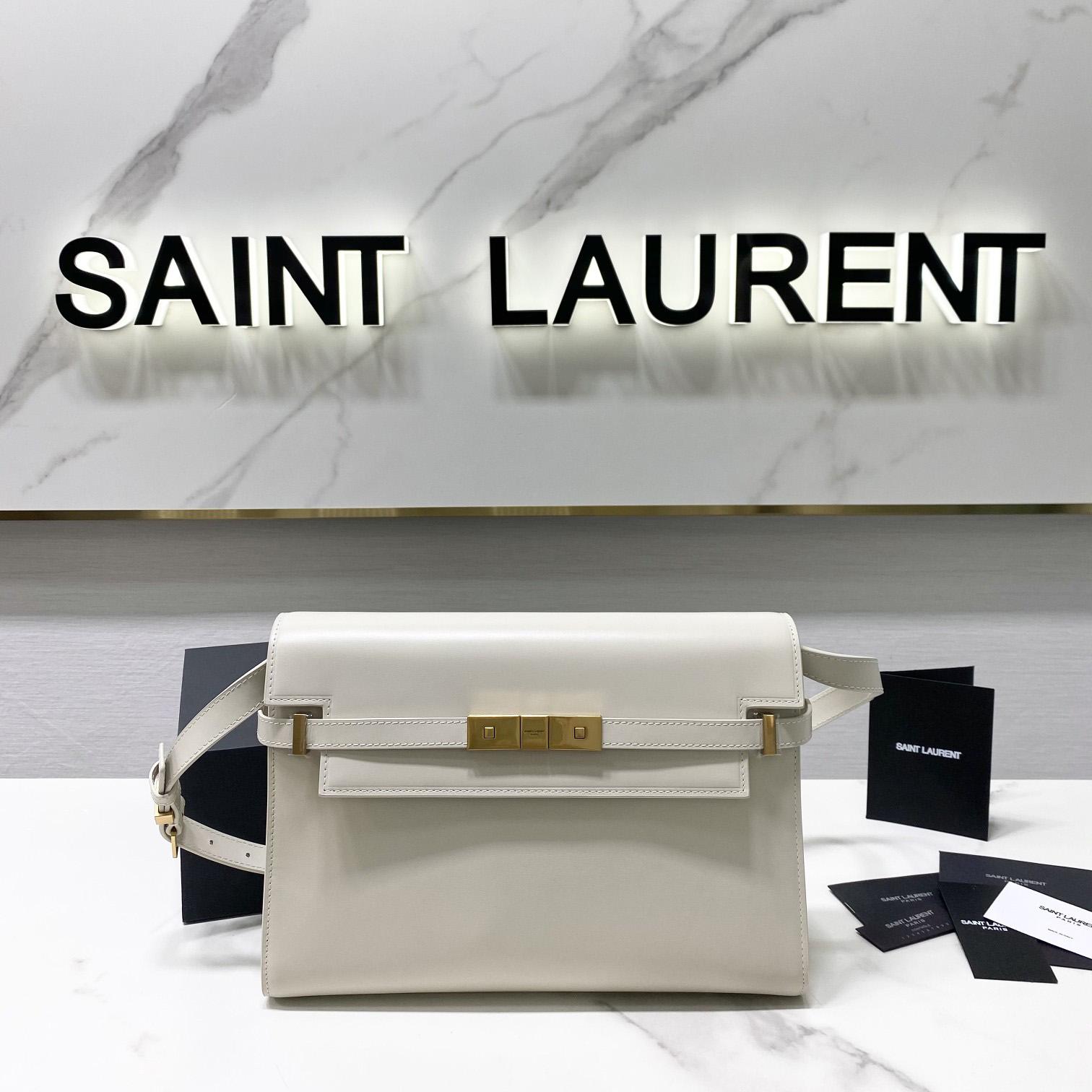 Saint Laurent Manhattan Shoulder Bag In Box Saint Laurent Leather - EUR FASHION
