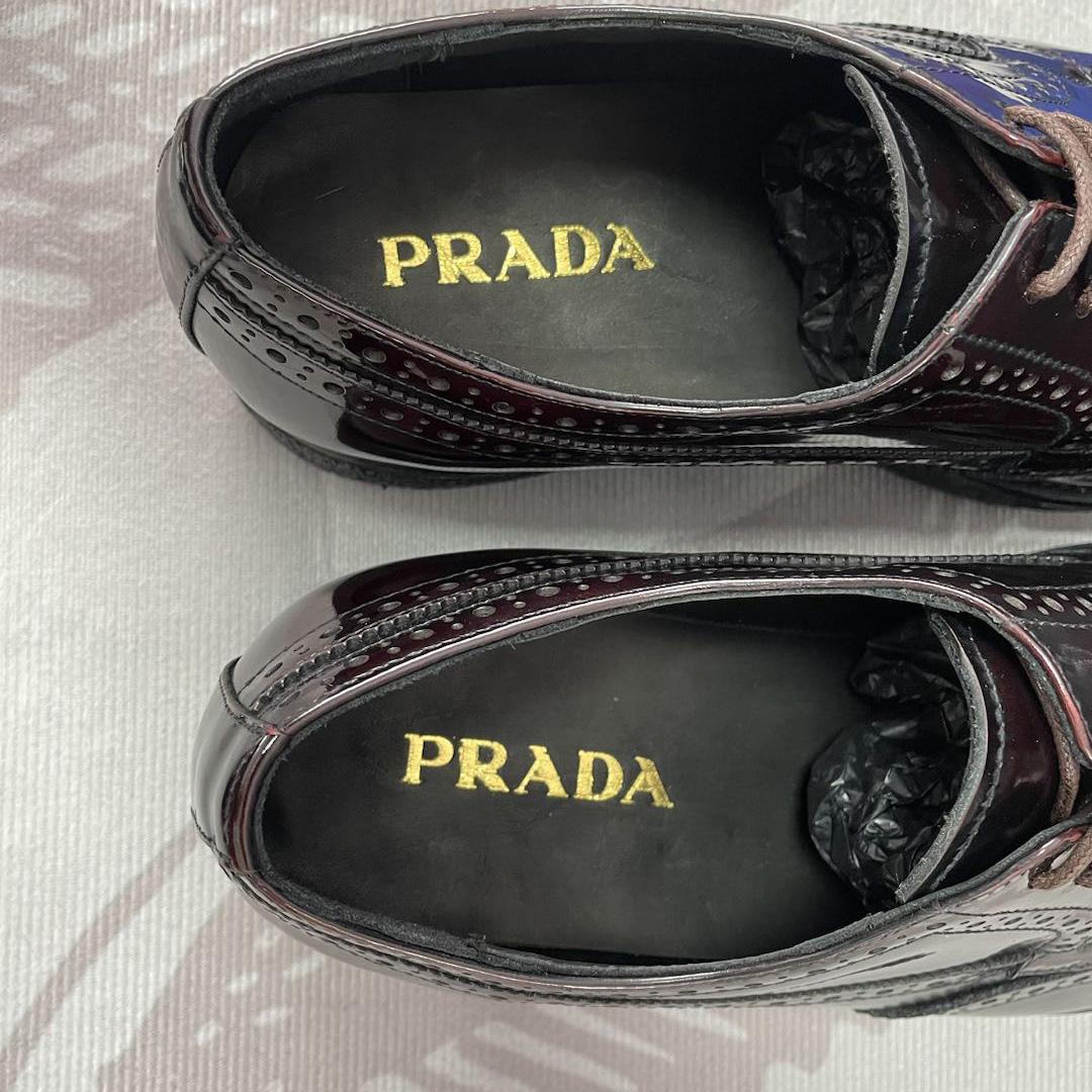 Prada Two Tone Brogue Leather Lace Up Derby(Upon UK Size) - EUR FASHION