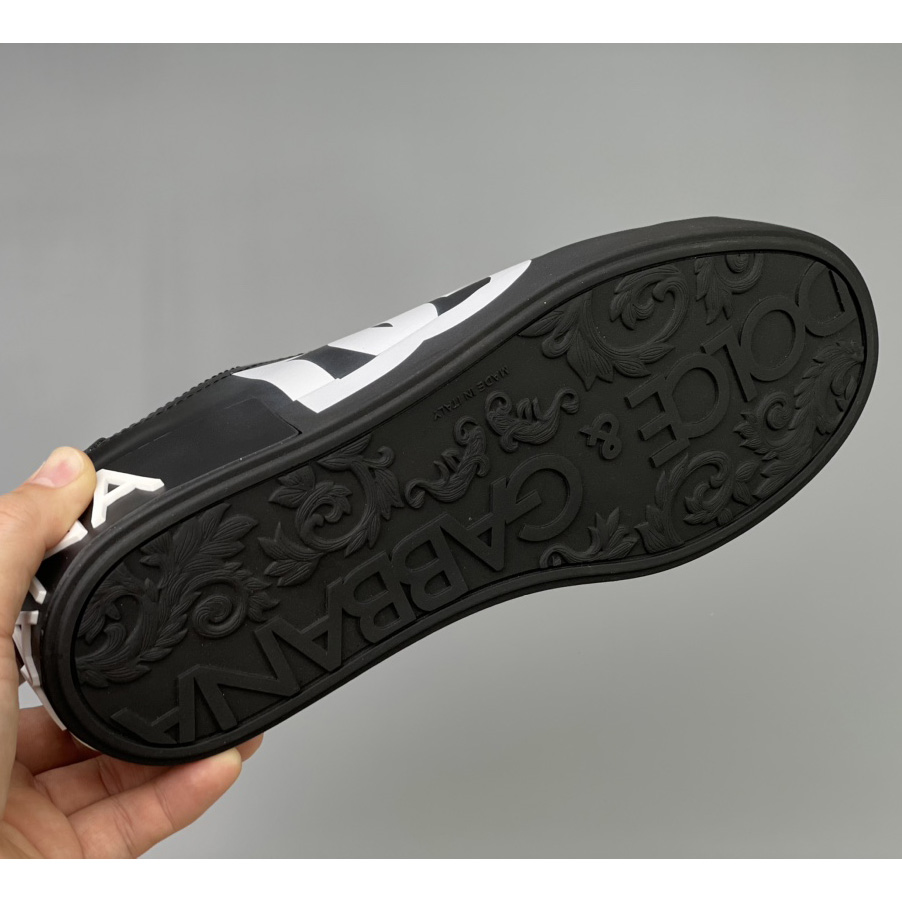 Dolce & Gabbana Calfskin appa Portofino sneakers With DG Logo Print - EUR FASHION