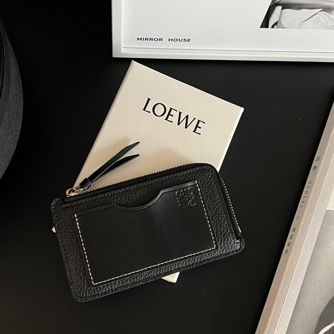 Loewe Coin Cardholder In Soft Grained Calfskin - EUR FASHION