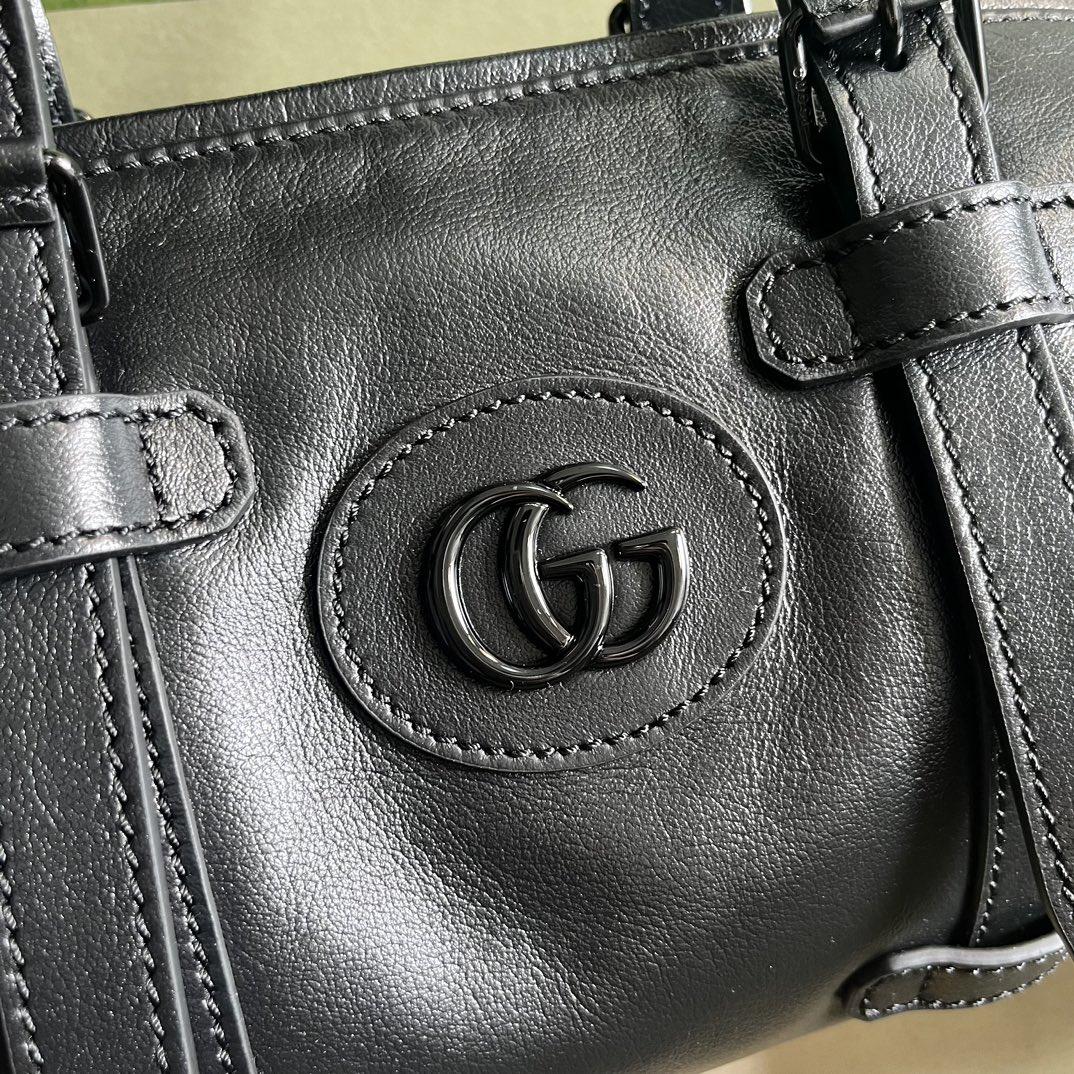 Gucci Small Duffle Bag With Tonal Double G(28.5-16-16cm) - EUR FASHION