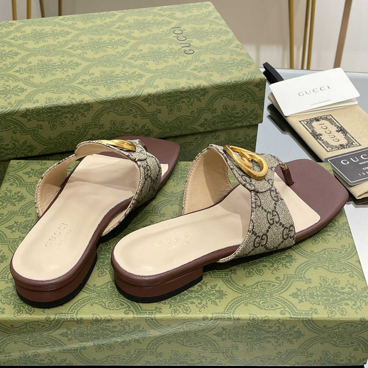 Gucci Womens Gucci Blondie Thong Sandal - EUR FASHION