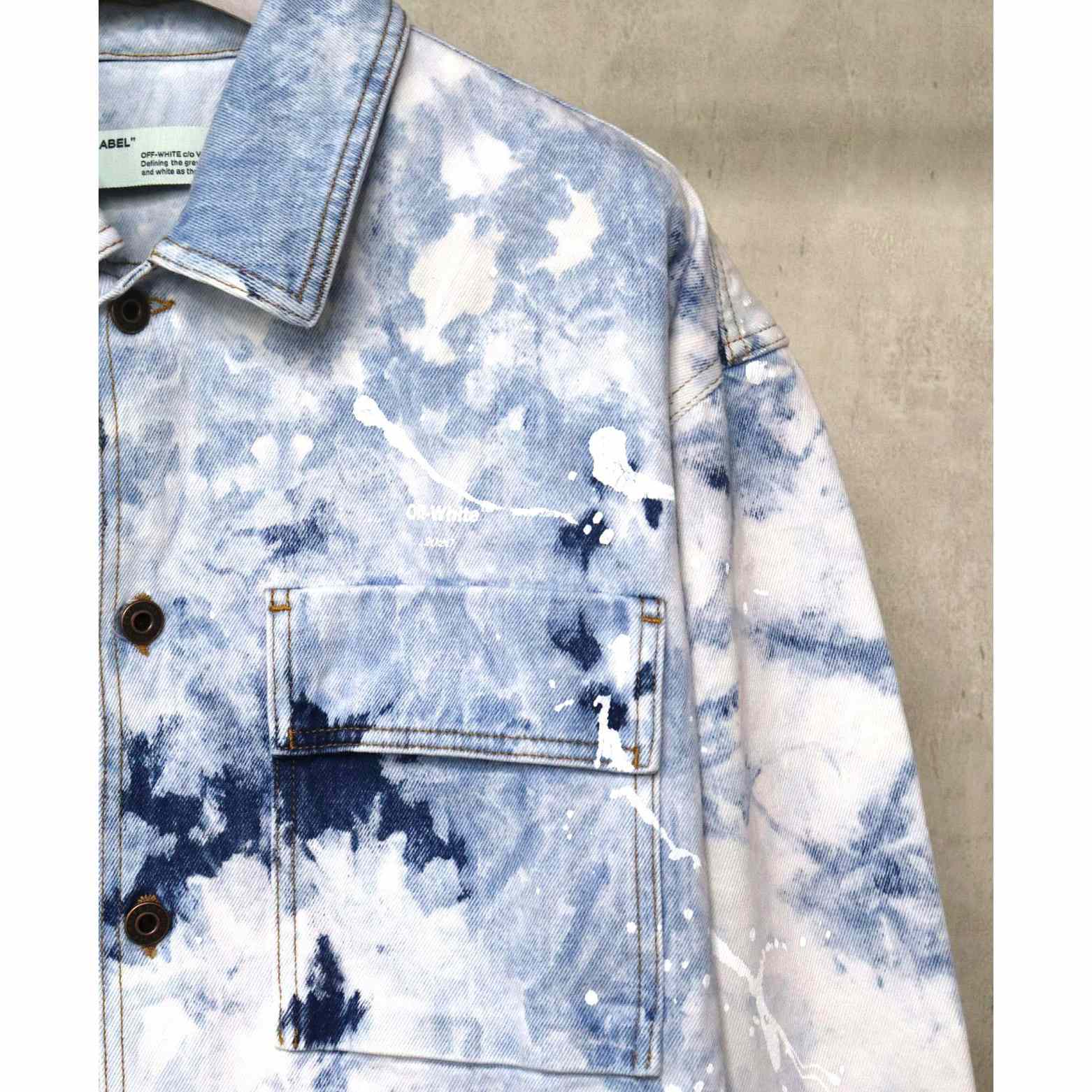 Off-White Men's Skater Heaven Denim Jacket - EUR FASHION