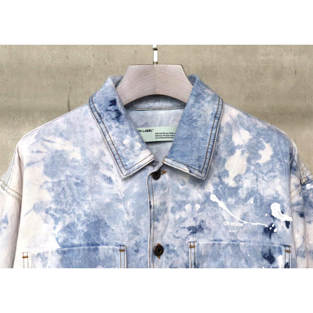 Off-White Men's Skater Heaven Denim Jacket - EUR FASHION