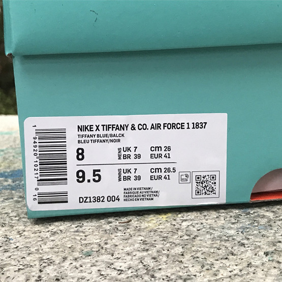 Nike x Tiffany & Co. Air Force 1 1837  Sneaker          DZ1382-004 - EUR FASHION