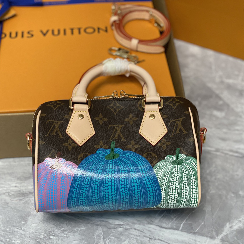 Louis Vuitton LV x YK Speedy Bandoulière 20  (20.5 x 13.5 x 12cm)       M46469 - EUR FASHION
