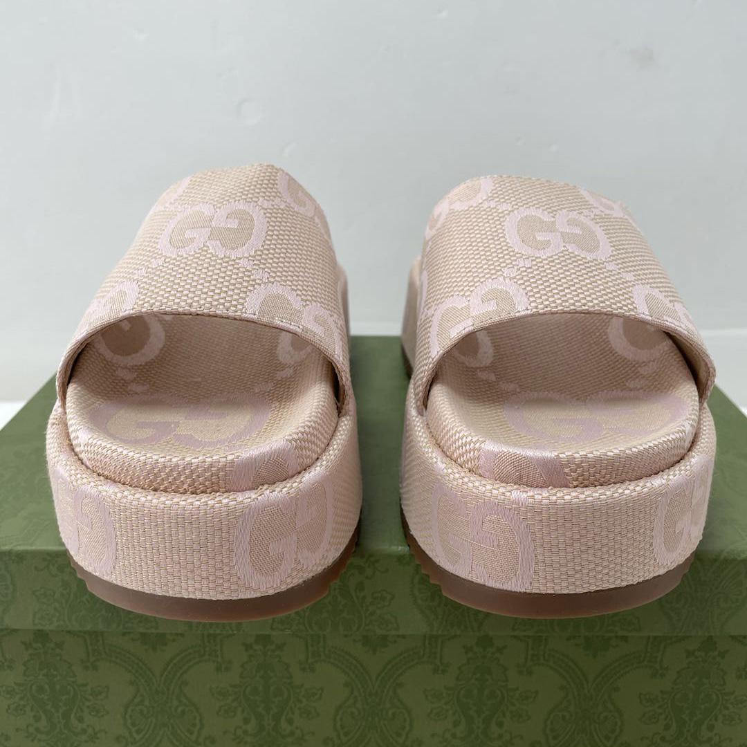 Gucci Women's Jumbo GG Platform Slide Sandal - EUR FASHION