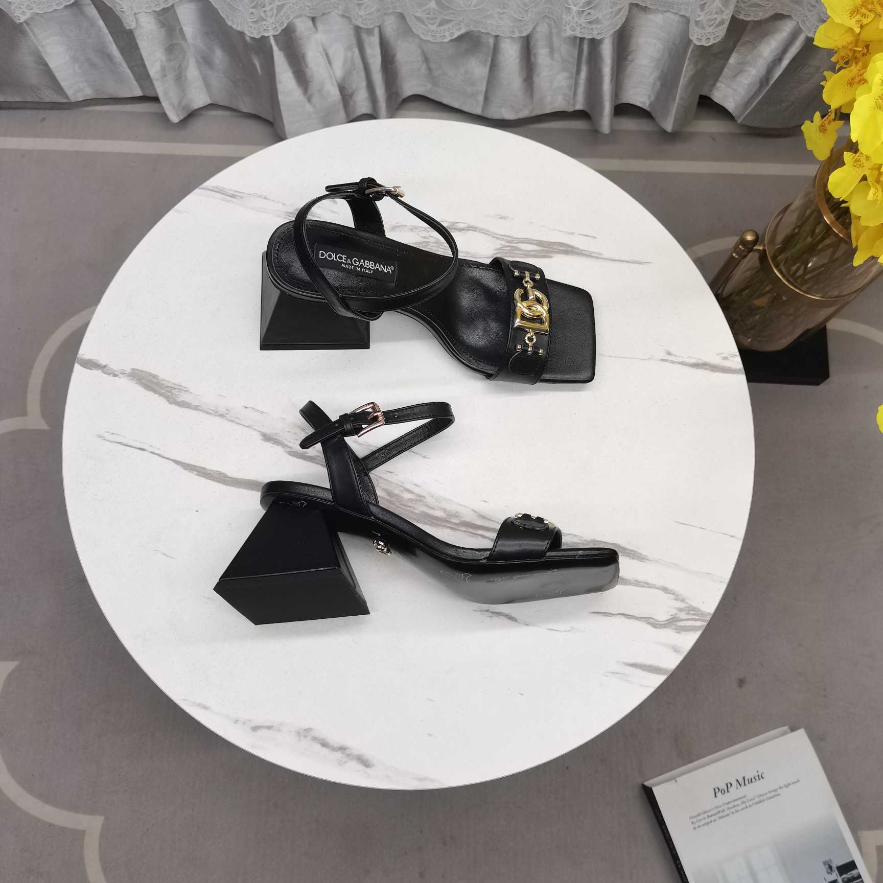 Dolce & Gabbana Nappa-look Fabric Sandals - EUR FASHION