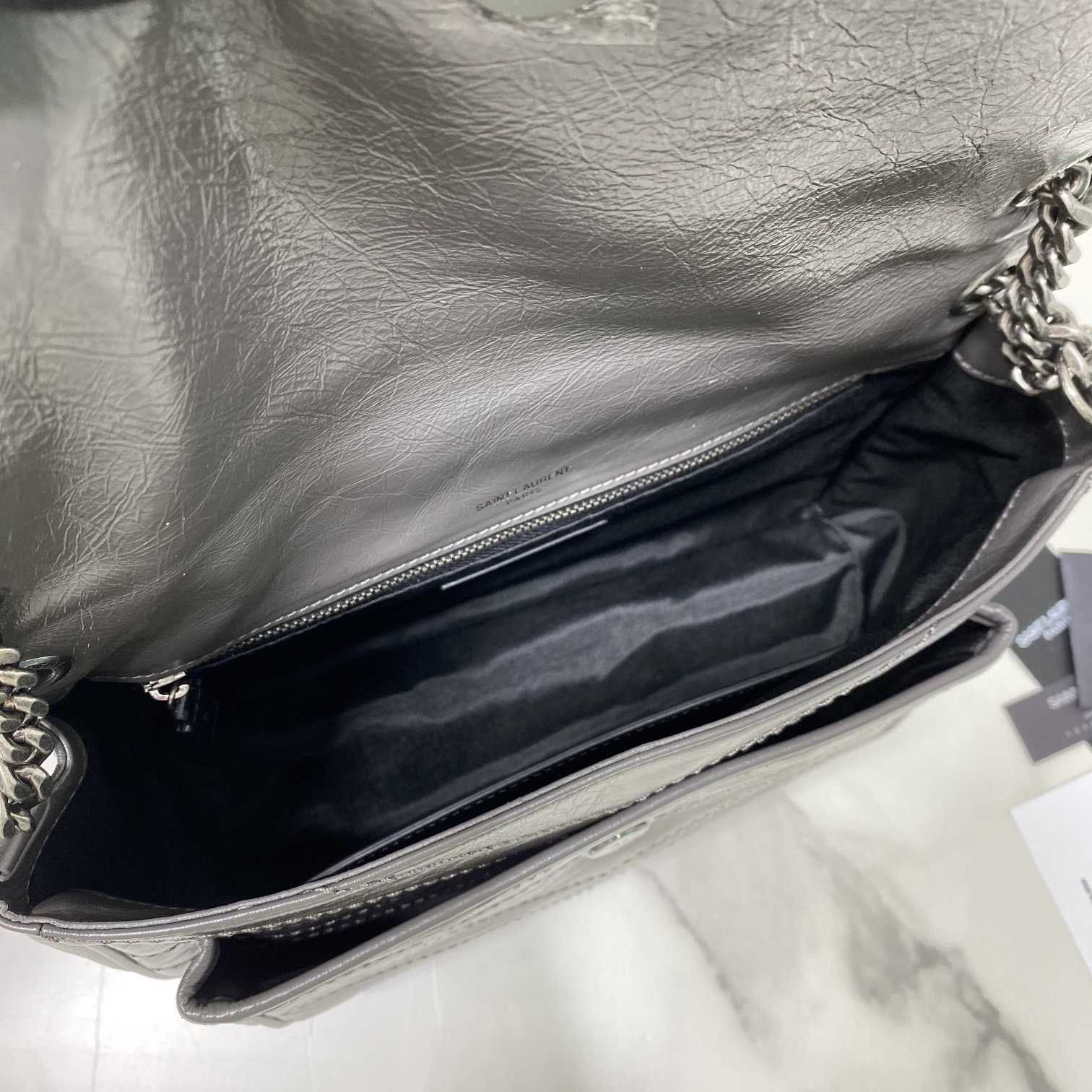 Saint Laurent Niki Medium Chain Bag In Crinkled Vintage Leather  - EUR FASHION