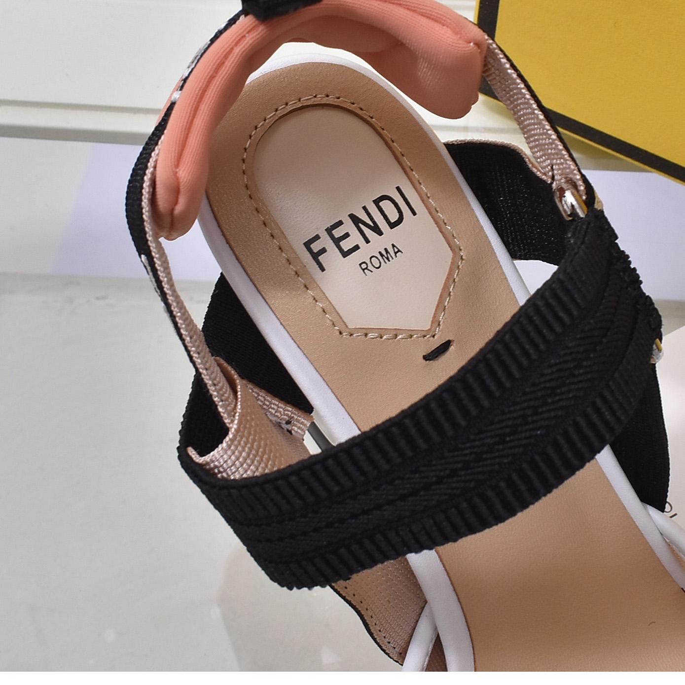 Fendi Colibrì Pink Mesh High-heeled Slingbacks - EUR FASHION