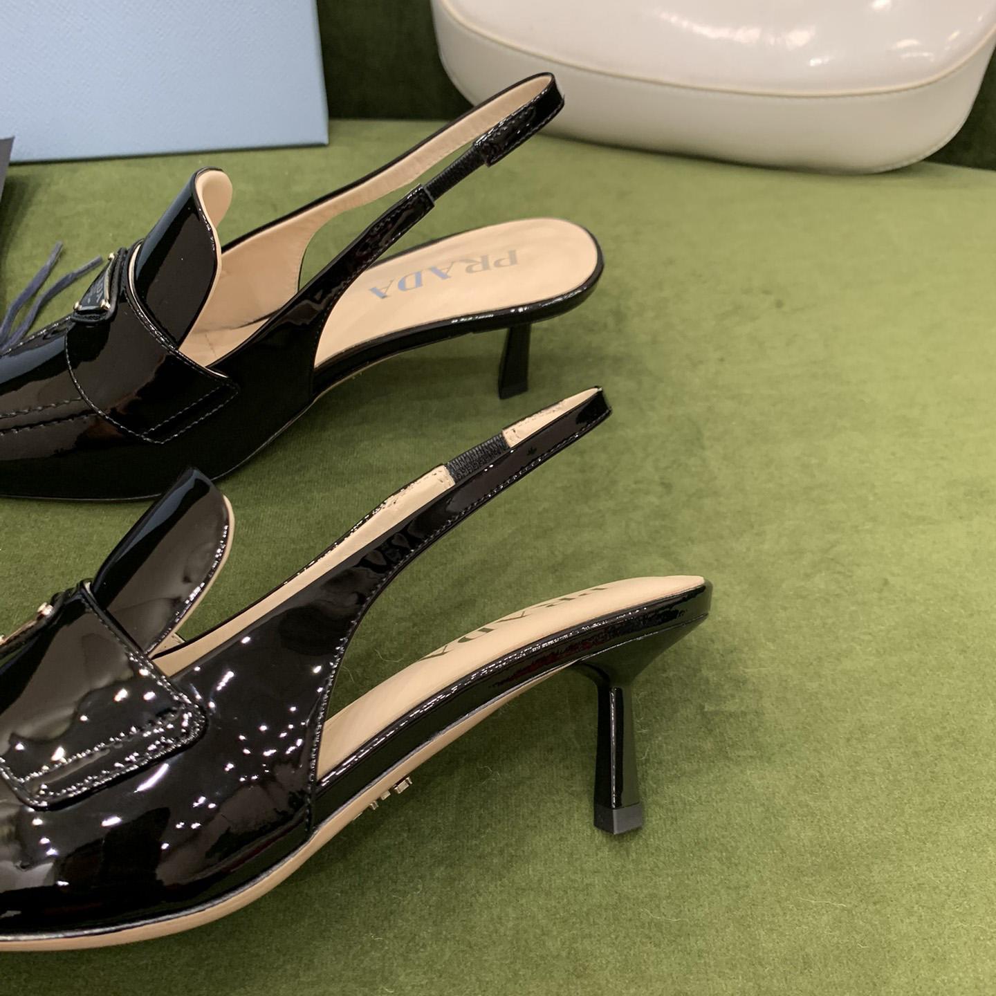 Prada Patent Leather Slingbacks - EUR FASHION