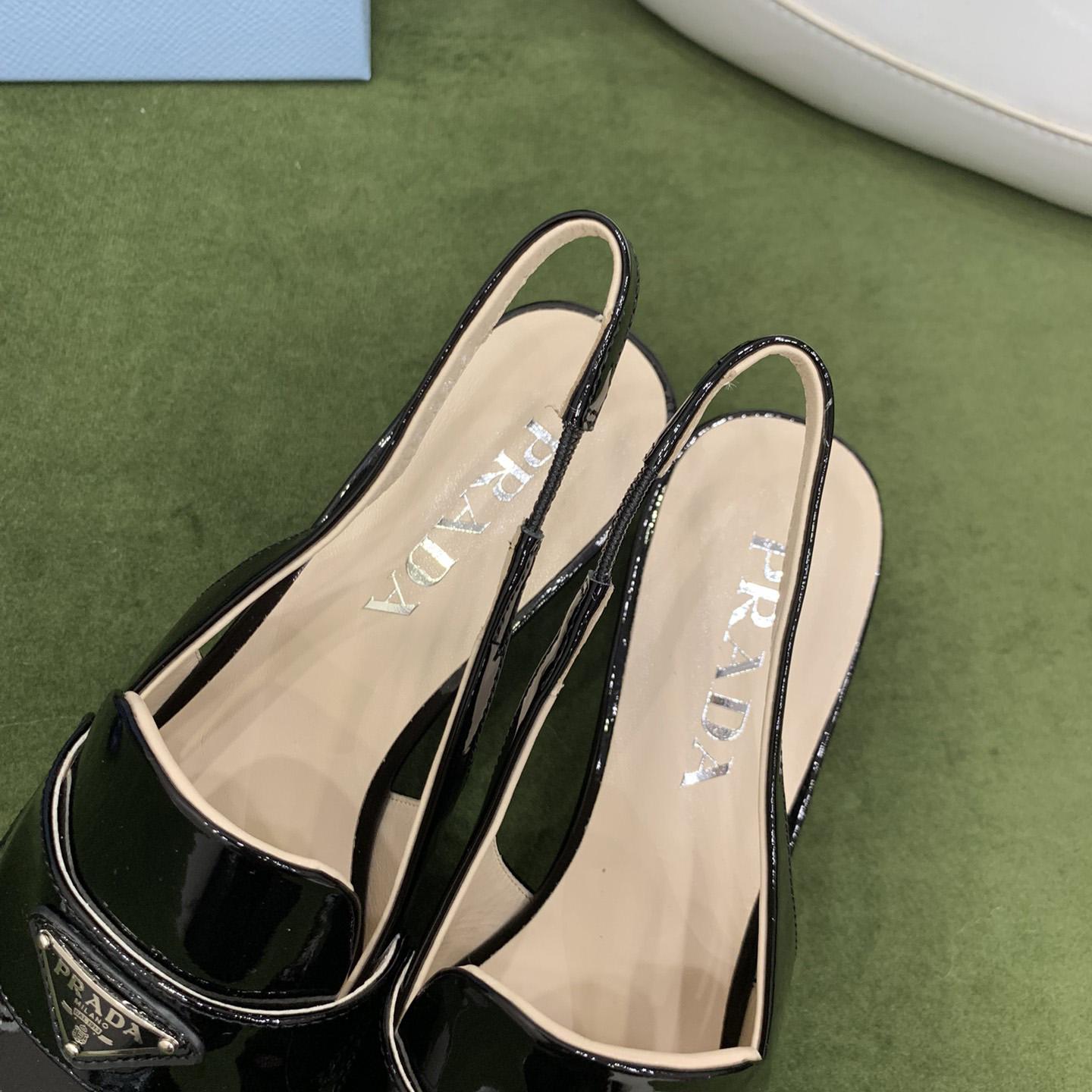 Prada Patent Leather Slingbacks - EUR FASHION