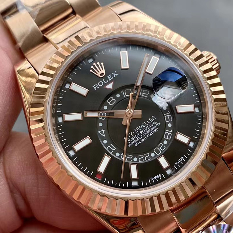 Rolex Sky-Dweller Rose Gold Watch - EUR FASHION