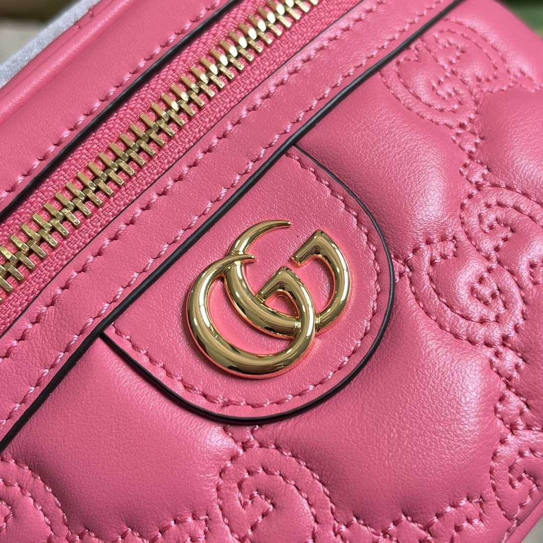 Gucci GG Matelassé Top Handle Mini Bag(16-10.5-5cm) - EUR FASHION
