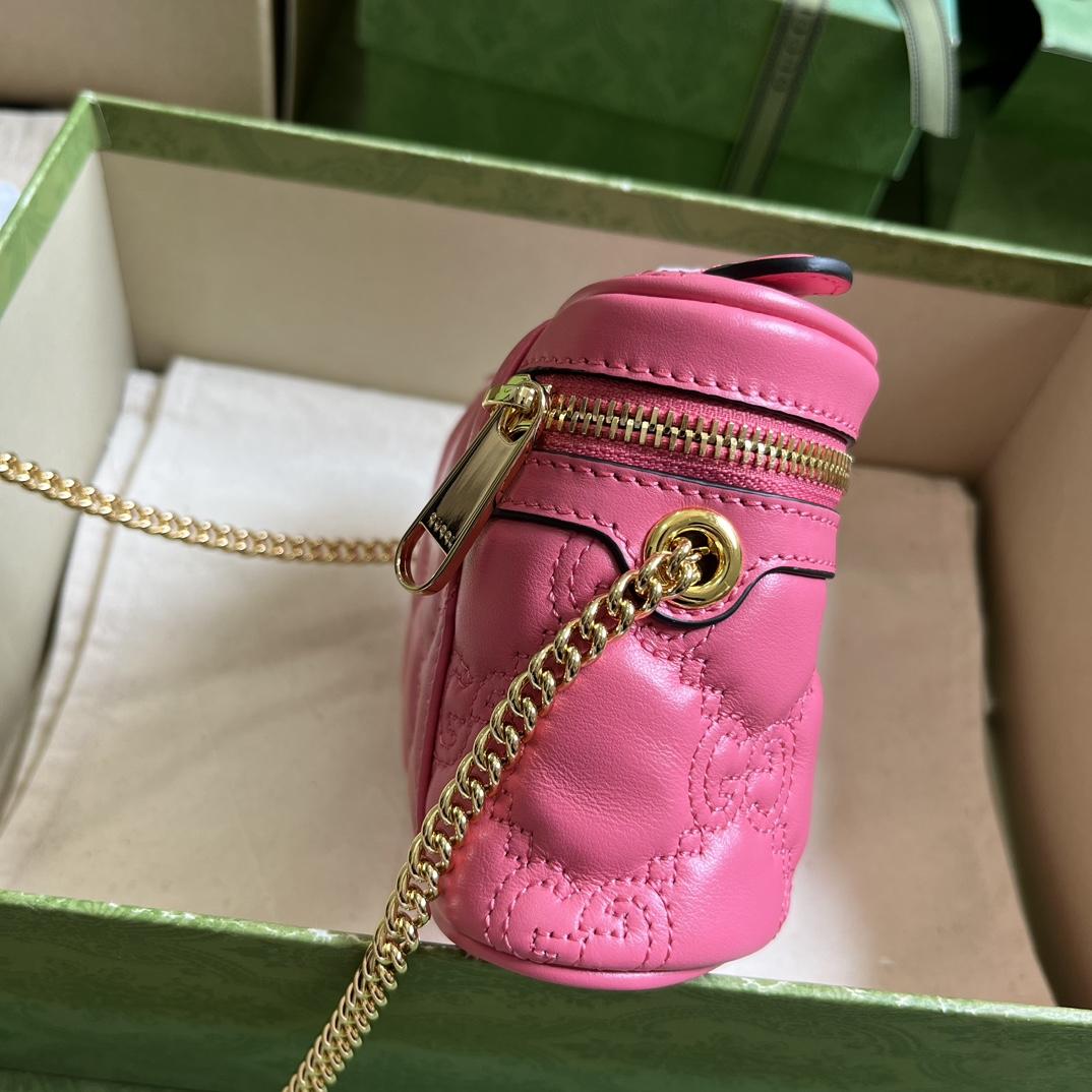 Gucci GG Matelassé Top Handle Mini Bag(16-10.5-5cm) - EUR FASHION