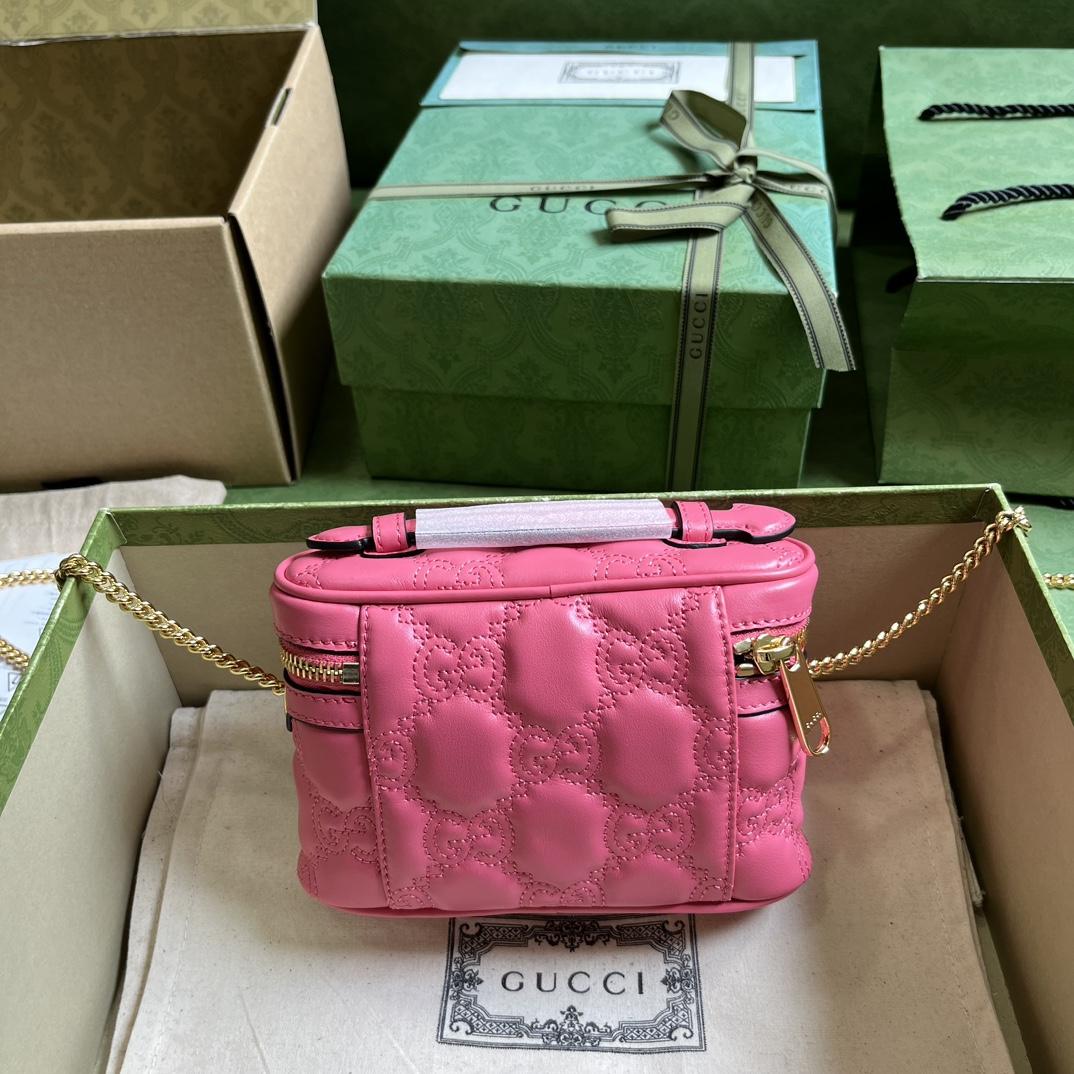 Gucci GG Matelassé Top Handle Mini Bag(16-10.5-5cm) - EUR FASHION