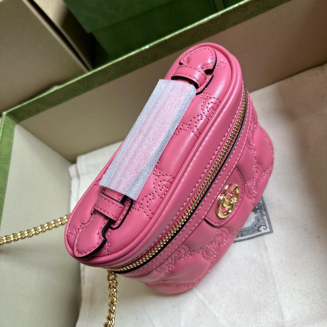 Gucci GG Matelassé Top Handle Mini Bag(16-10.5-5cm) - EUR FASHION