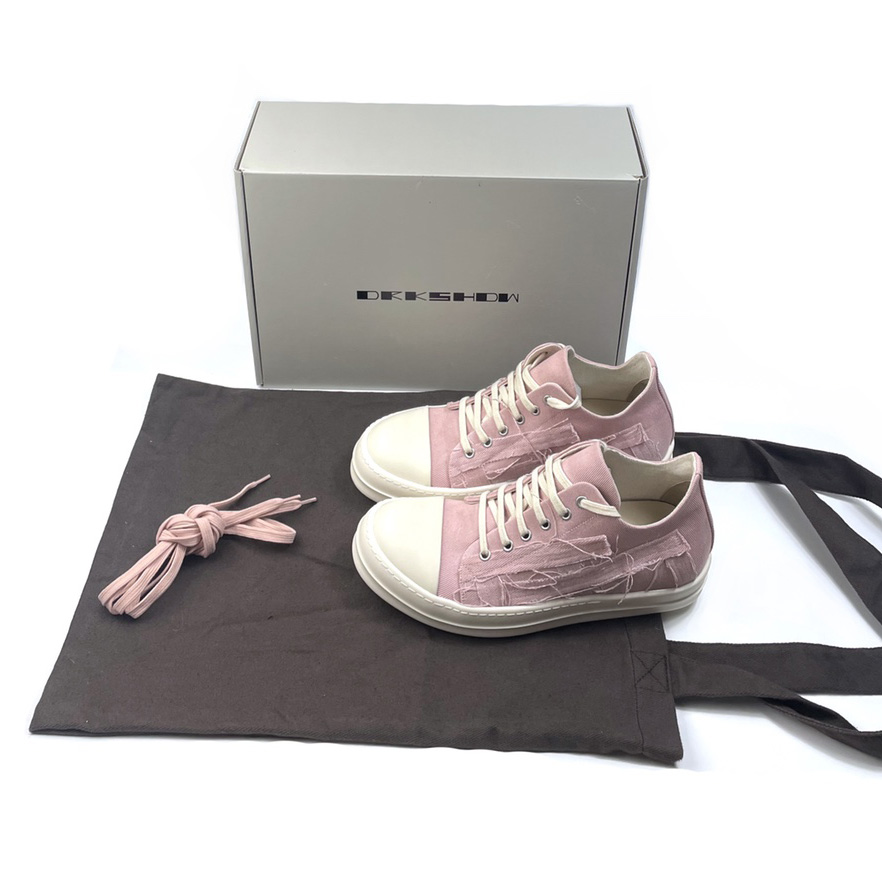 Rick Owens Drkshdw Slashed Low Sneakers - EUR FASHION