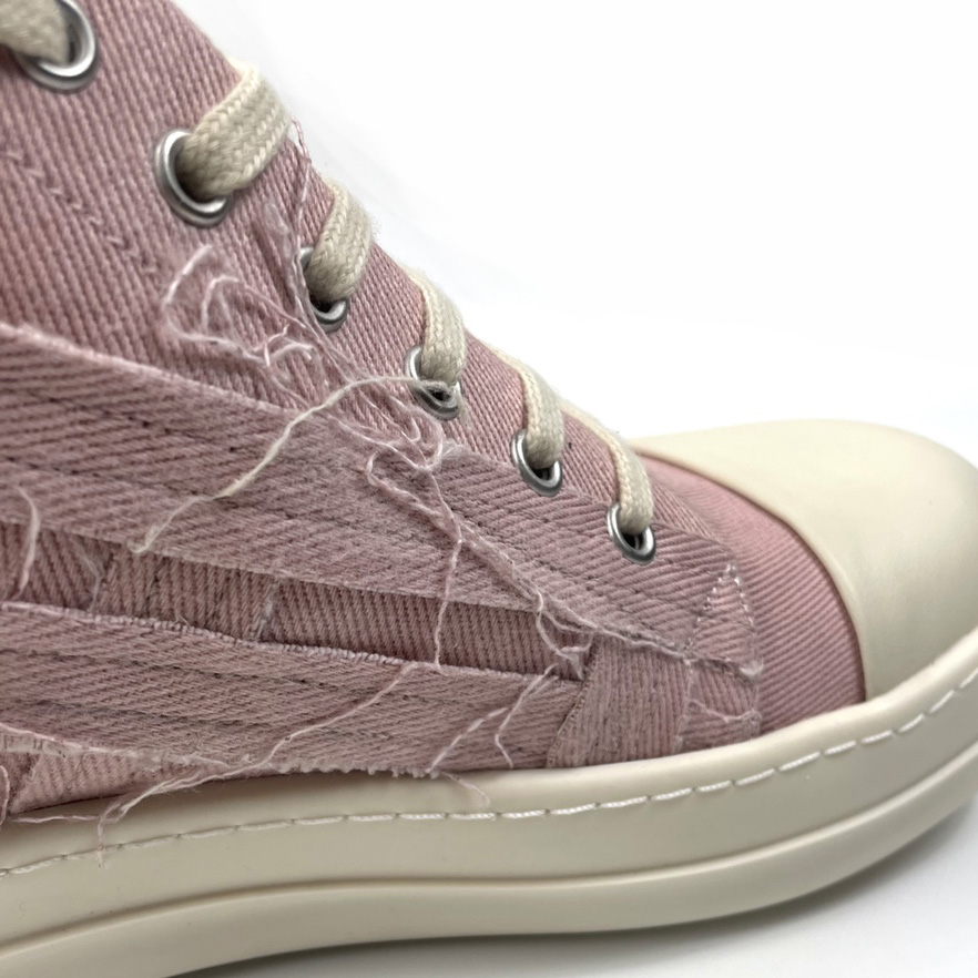 Rick Owens Drkshdw Slashed Low Sneakers - EUR FASHION