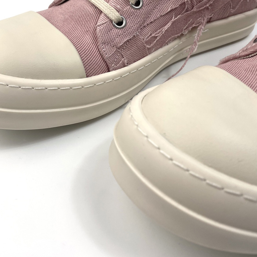 Rick Owens Drkshdw Slashed Low Sneakers - EUR FASHION