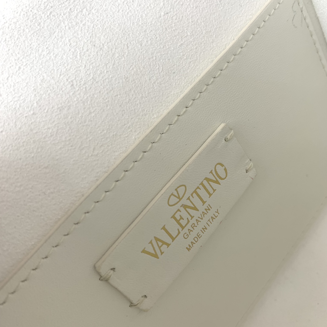 Valenti Small VLogo Type Shoulder Bag In Calfskin - EUR FASHION