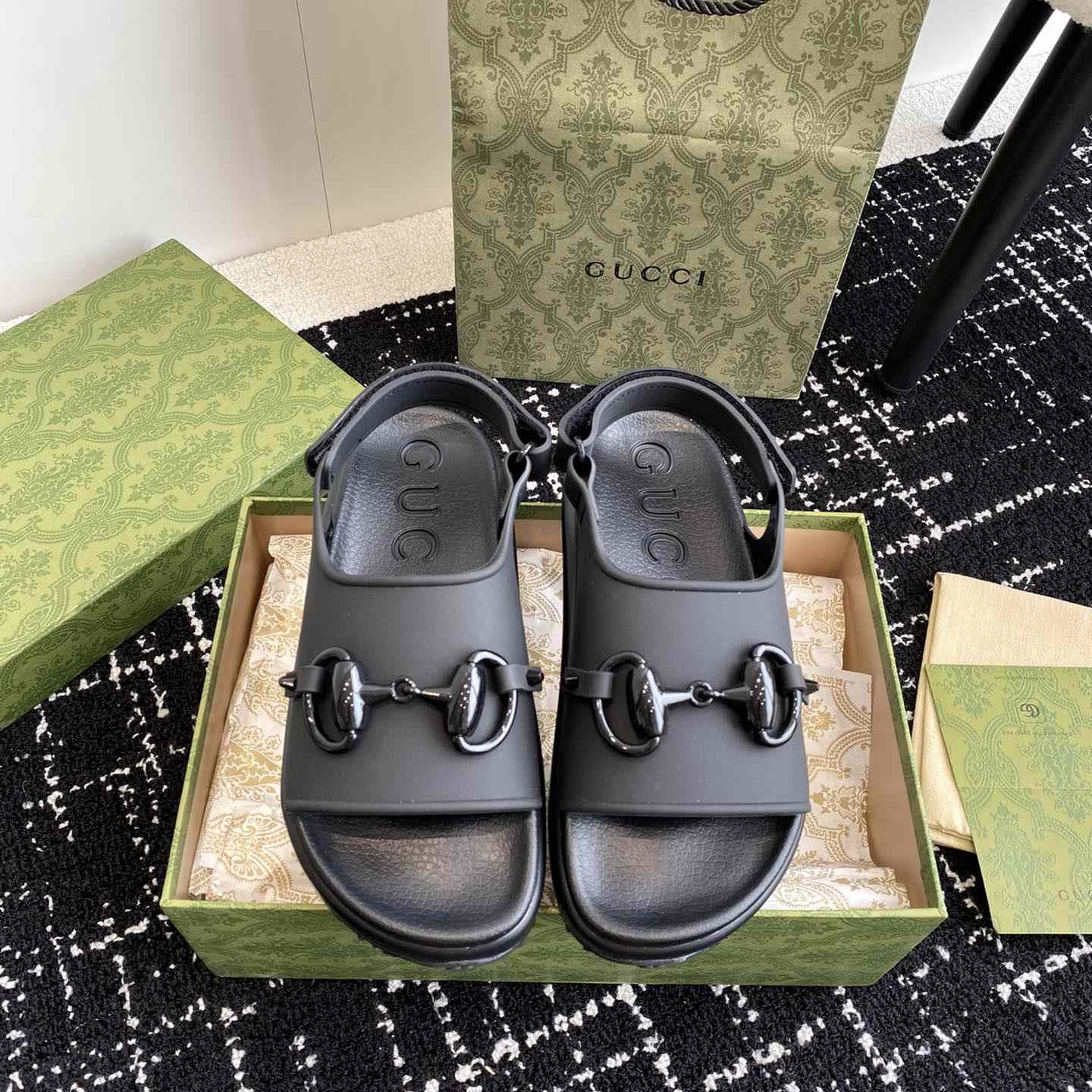 Gucci Horsebit Flatform Sandal - EUR FASHION