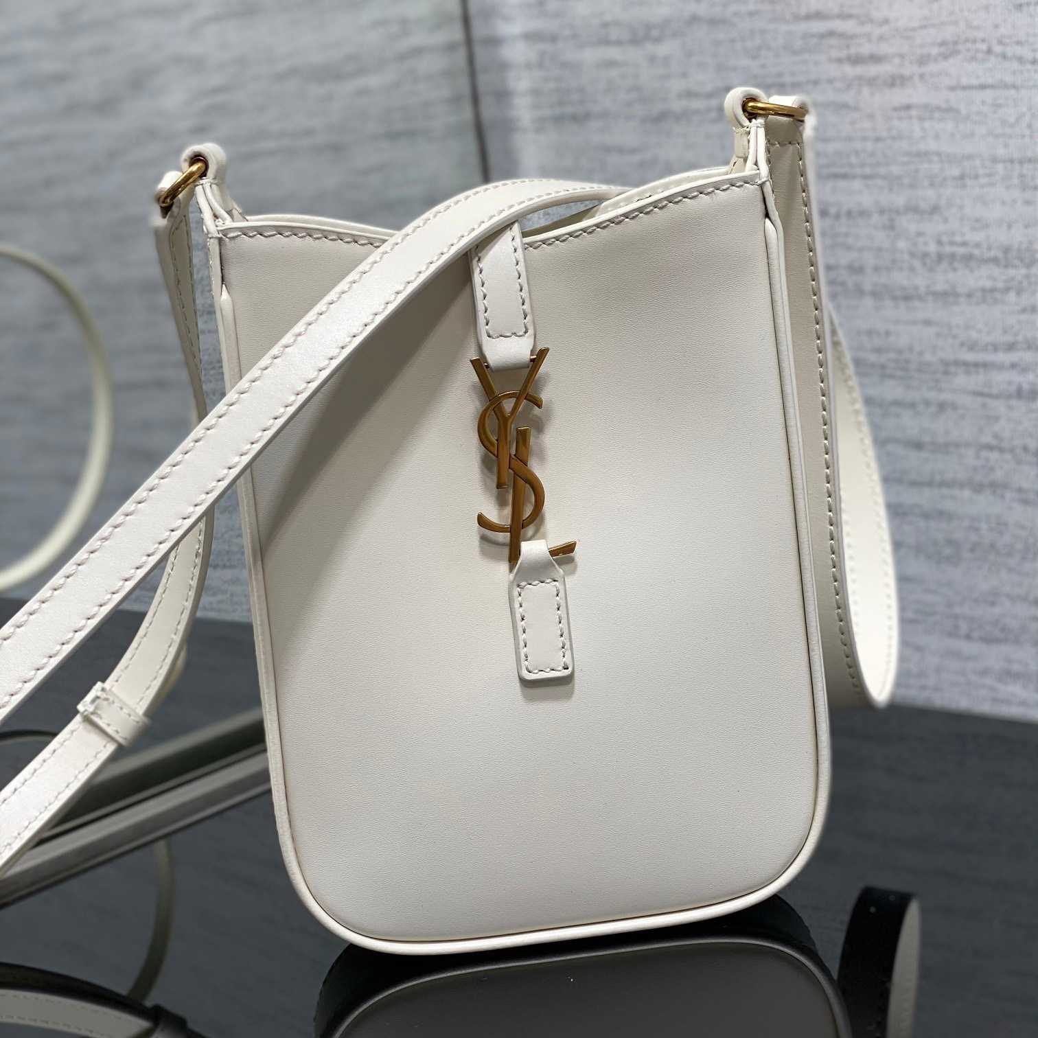 Saint Laurent Le 5 À 7 Mini Vertical In Shiny Leather - EUR FASHION