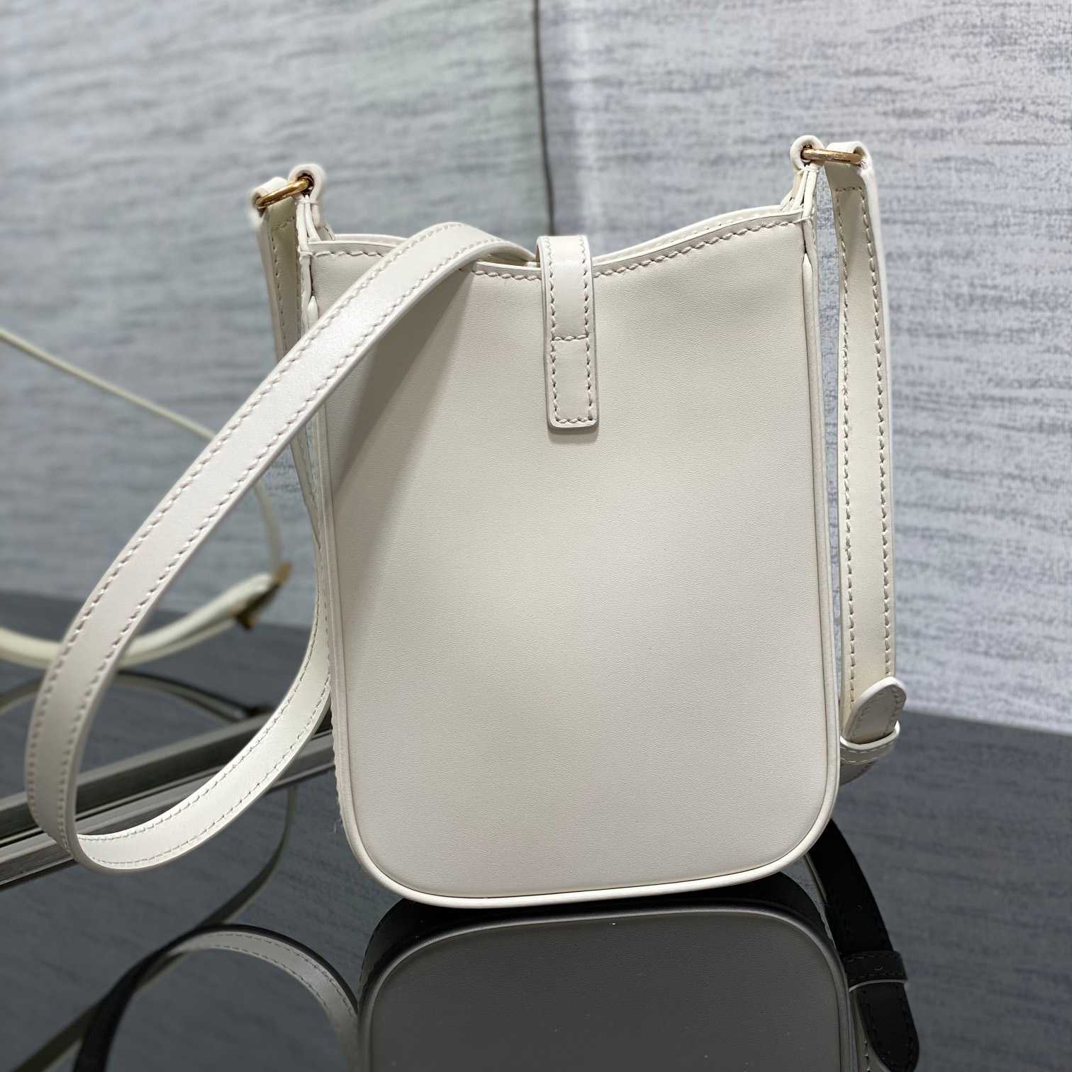 Saint Laurent Le 5 À 7 Mini Vertical In Shiny Leather - EUR FASHION