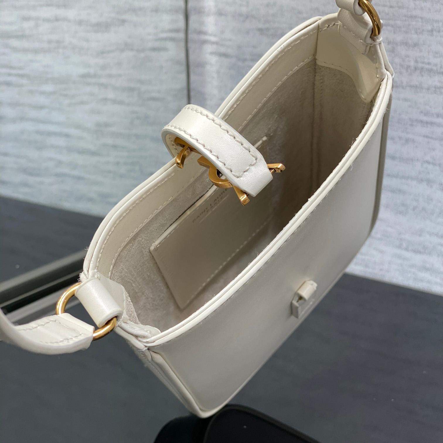 Saint Laurent Le 5 À 7 Mini Vertical In Shiny Leather - EUR FASHION