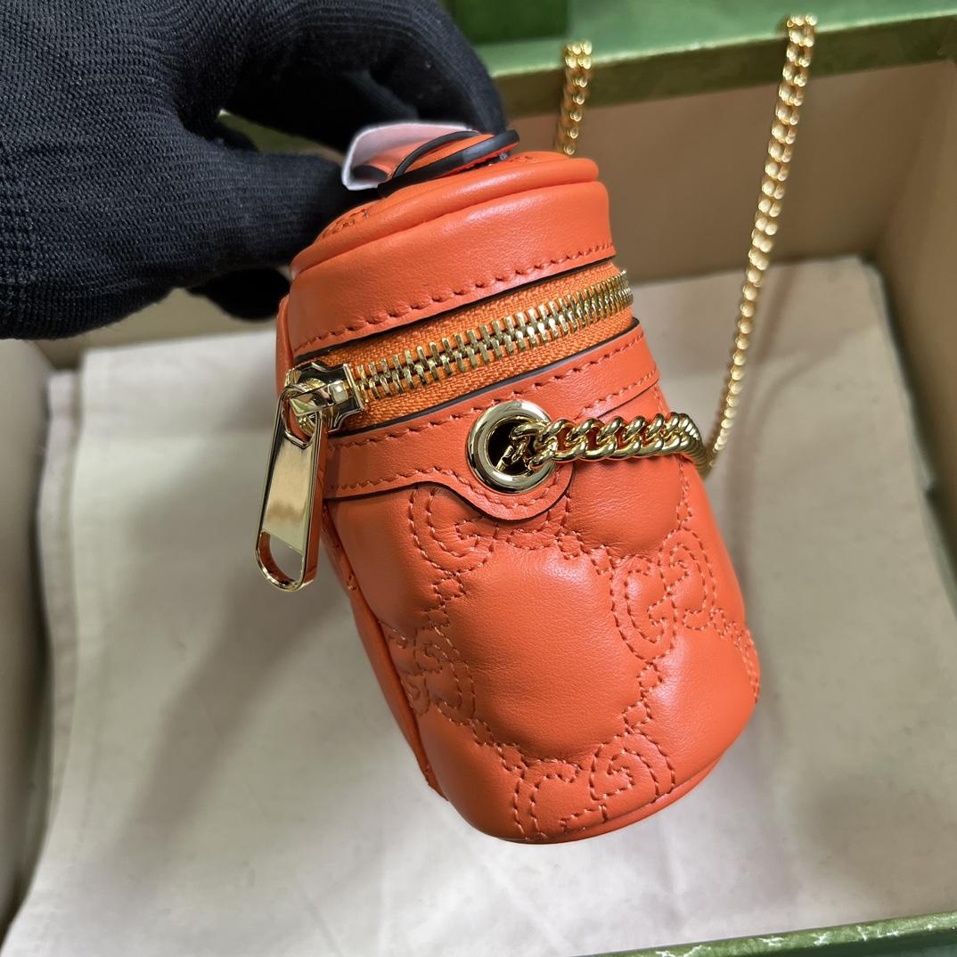 Gucci GG Matelassé Top Handle Mini Bag(16-10.5-5cm) - EUR FASHION