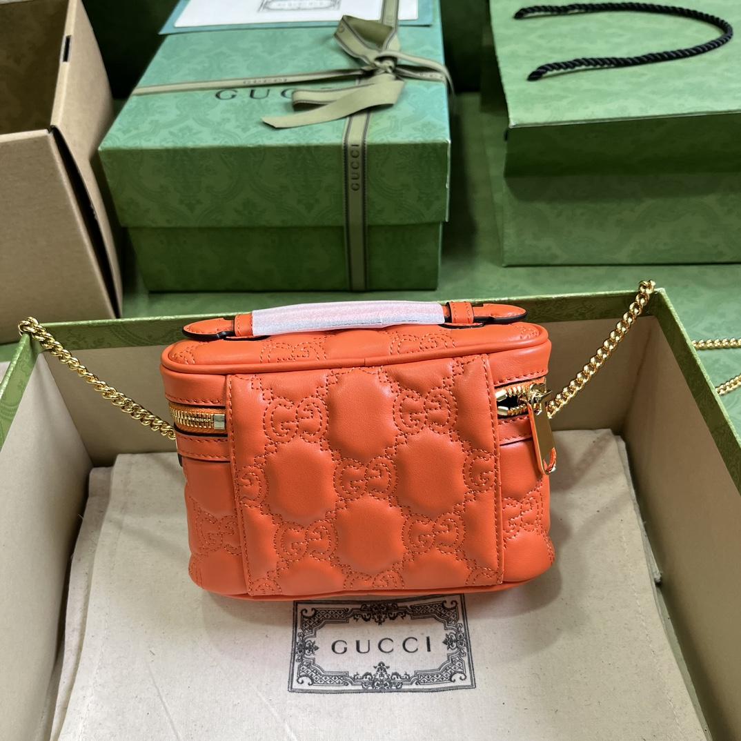 Gucci GG Matelassé Top Handle Mini Bag(16-10.5-5cm) - EUR FASHION