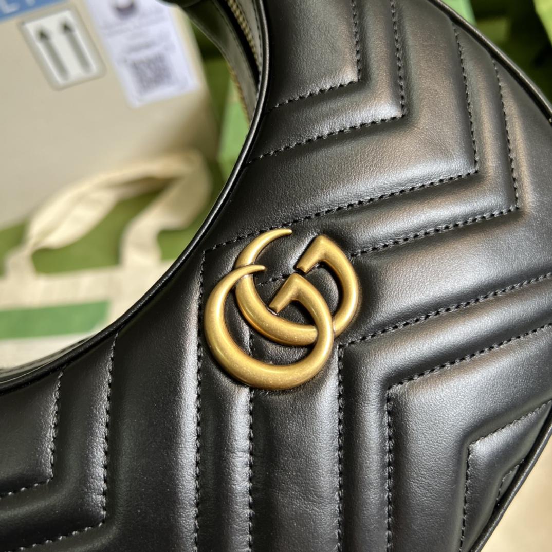 Gucci GG Marmont Half-Moon-Shaped Mini Bag(21.5-11-5cm) - EUR FASHION