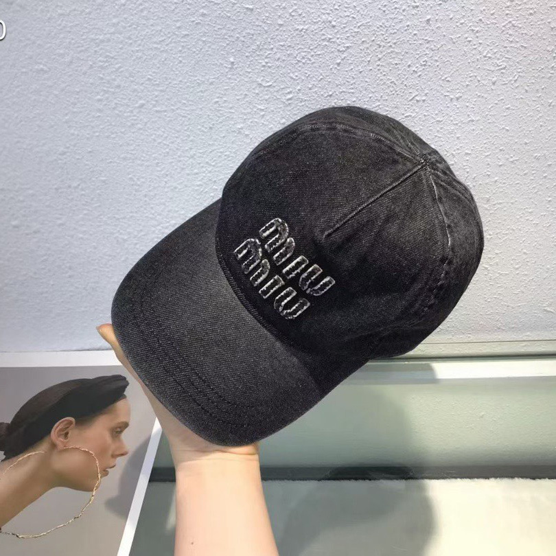 Miu Miu Denim Baseball Cap - EUR FASHION
