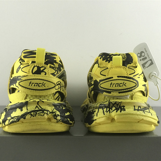 Balenciaga Track Graffiti Sneaker In Yellow - EUR FASHION