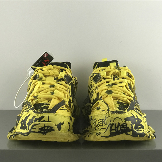 Balenciaga Track Graffiti Sneaker In Yellow - EUR FASHION