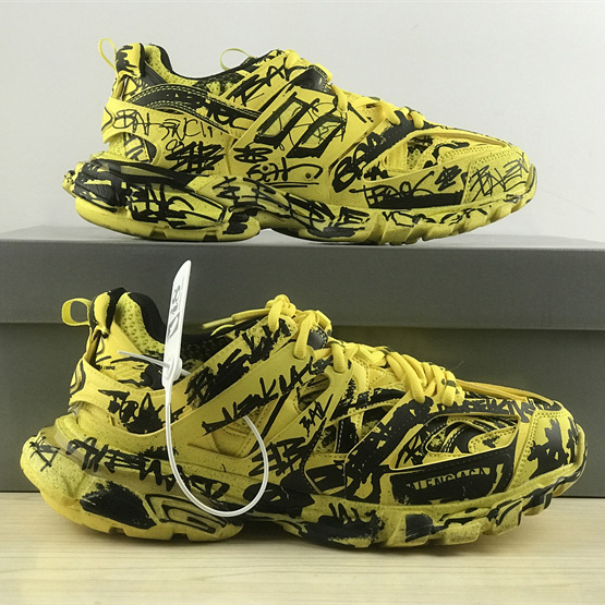 Balenciaga Track Graffiti Sneaker In Yellow - EUR FASHION