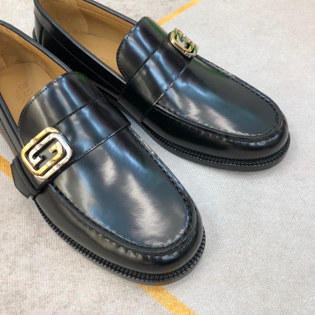 Gucci Logo-plaque Leather Loafers (Upon Uk Size) - EUR FASHION