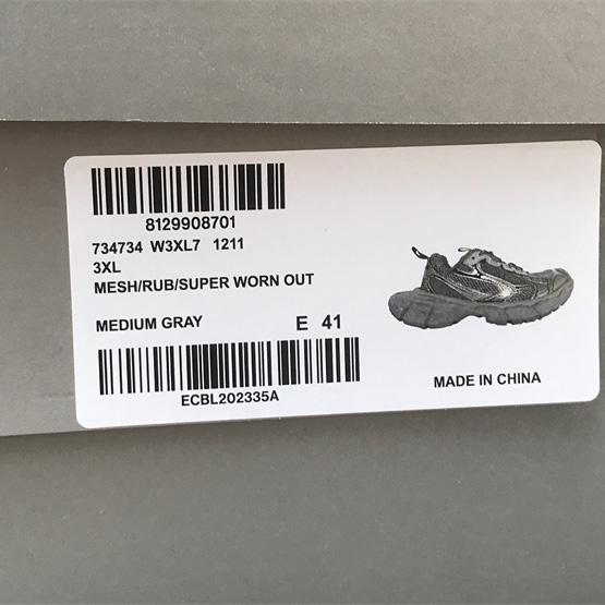 Balenciaga 3XL Worn-Out In Dark Grey - EUR FASHION