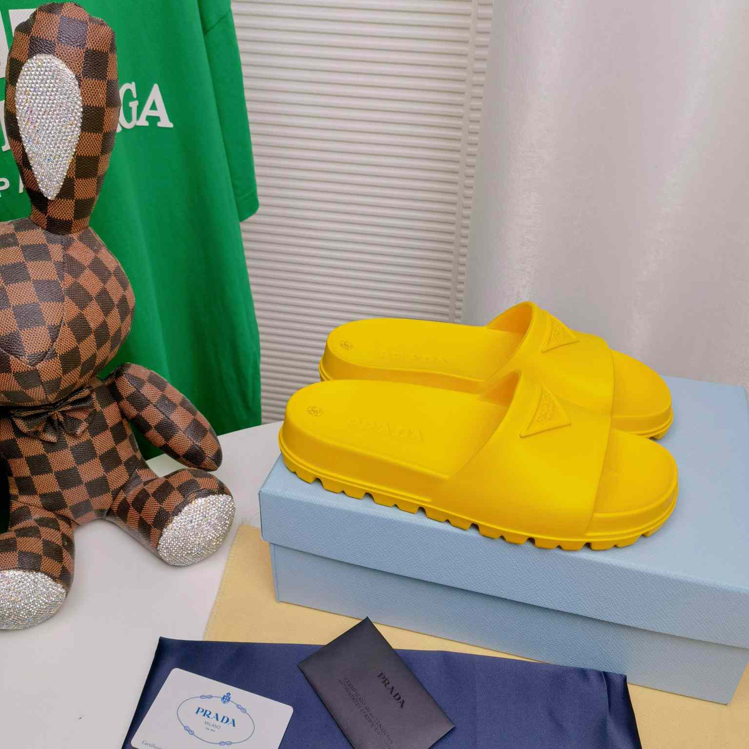 Prada Rubber Slides - EUR FASHION