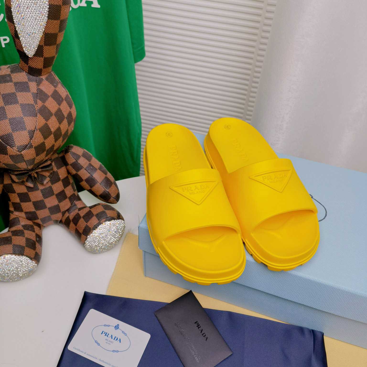 Prada Rubber Slides - EUR FASHION
