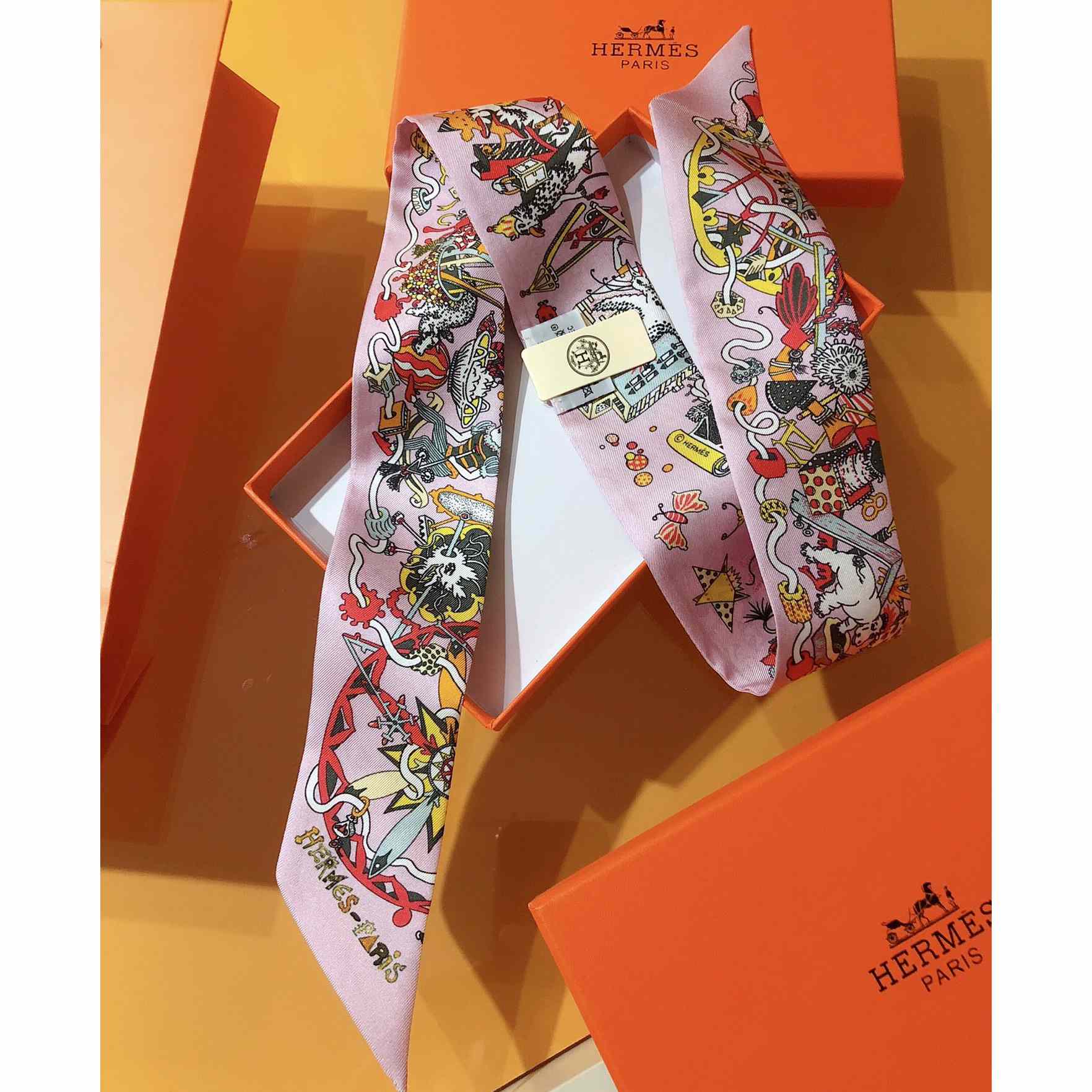 Hermes Twilly Long Scarf Tie - EUR FASHION
