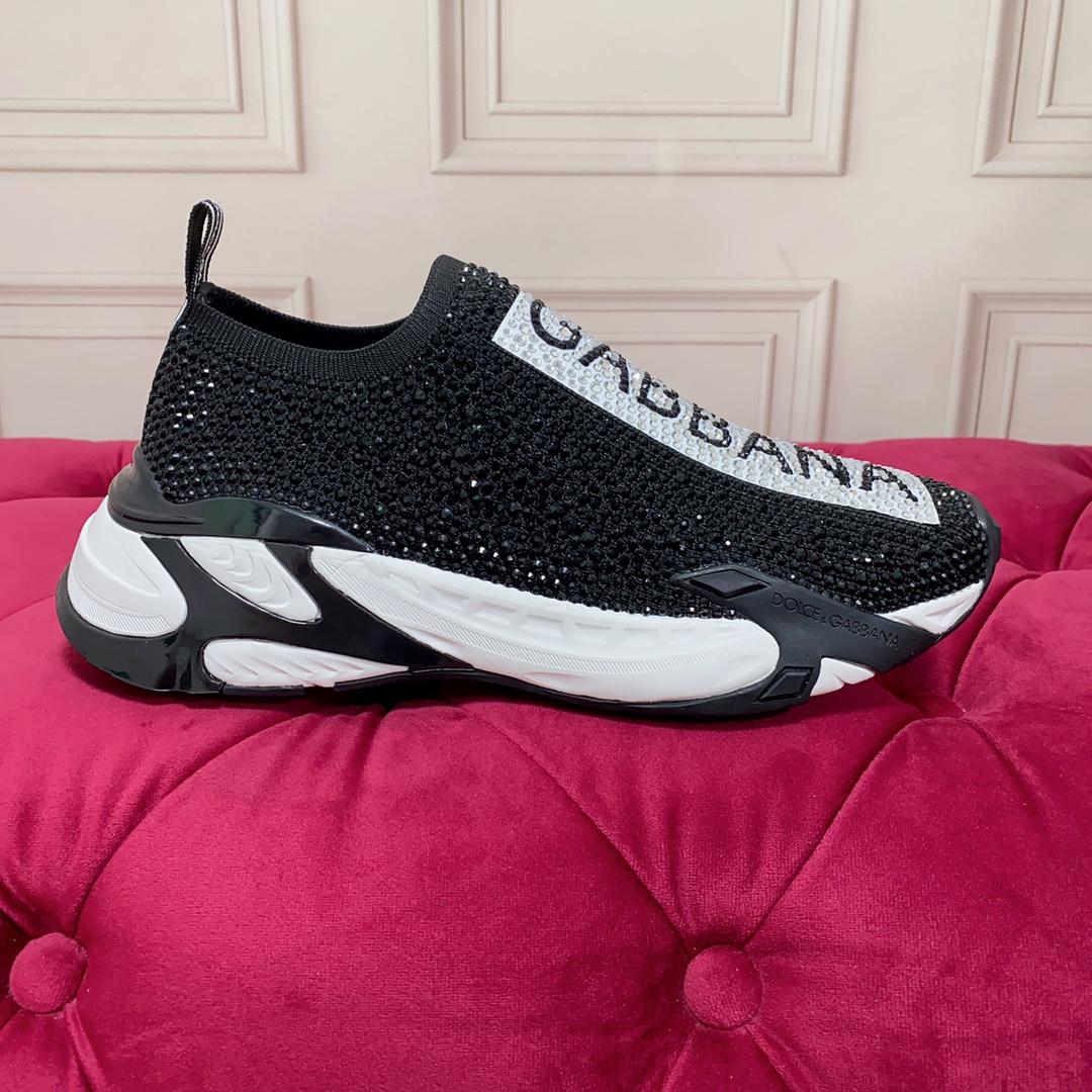 Dolce & Gabbana Fast Sneakers With Fusible Rhinestones - EUR FASHION