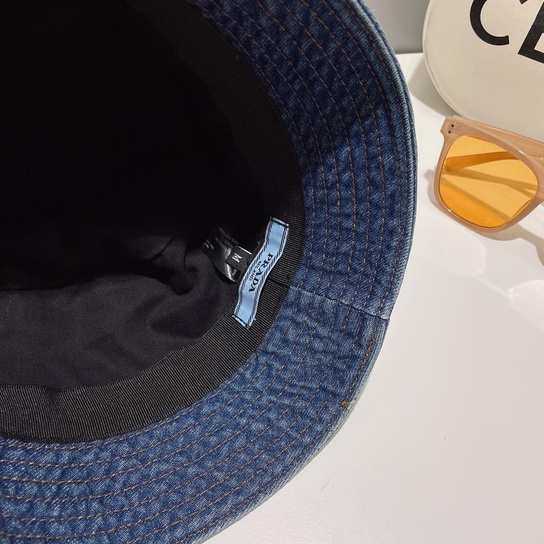 Prada Denim Bucket Hat - EUR FASHION