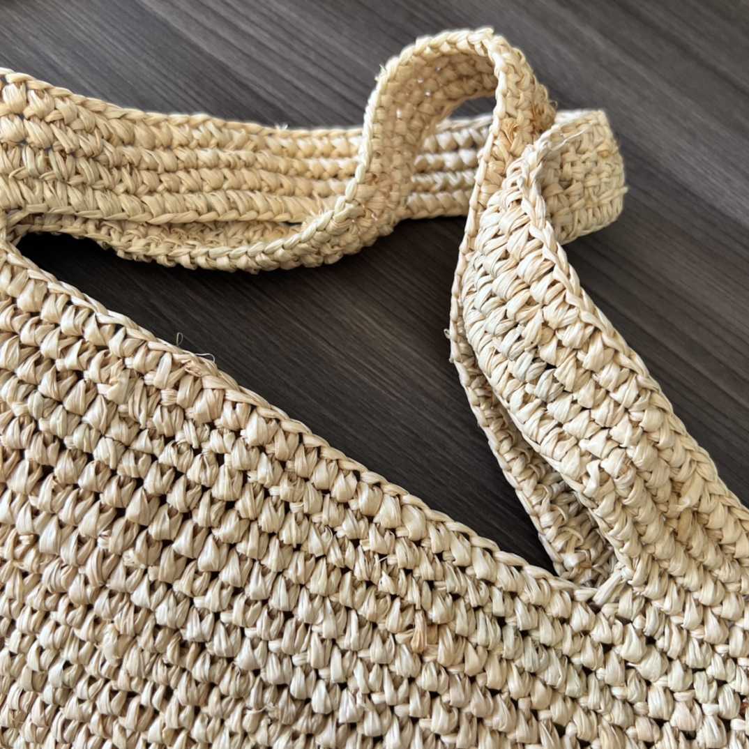 Loewe Mini Slit Bag In raffia And Calfskin - EUR FASHION