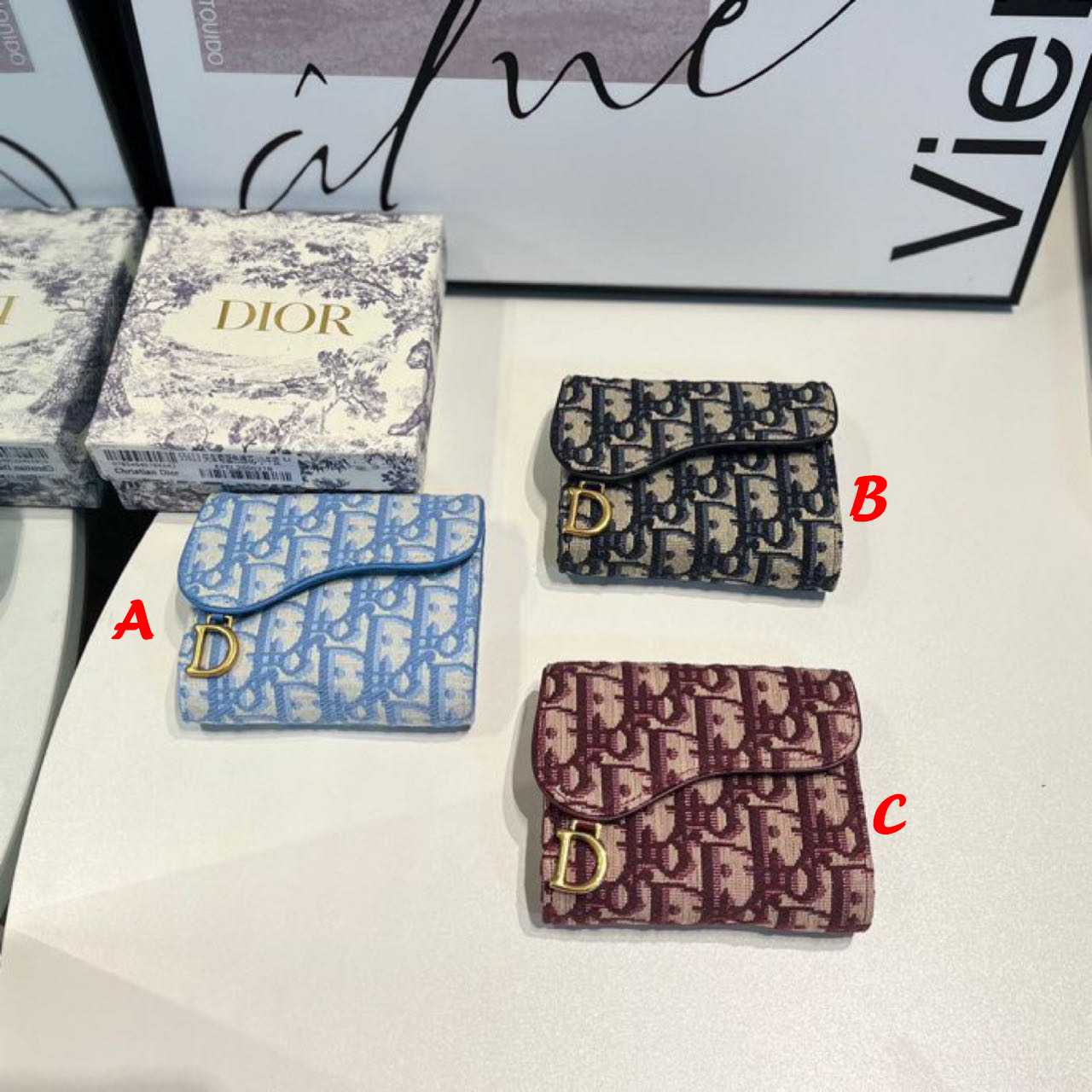 Dior  Saddle Lotus Wallet - EUR FASHION